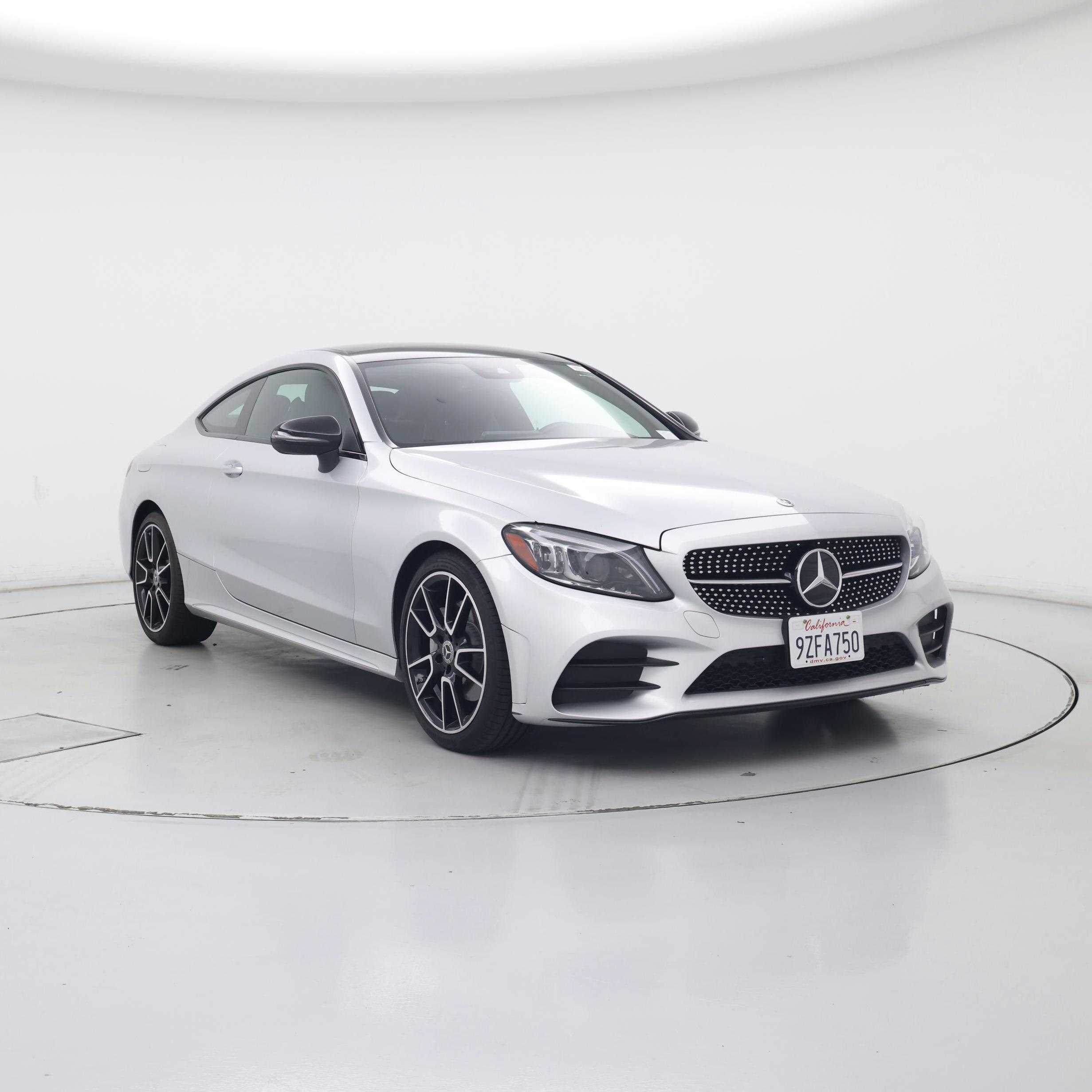Silver 2021 Mercedes-Benz C-Class Coupe Rear-Wheel Drive Automatic