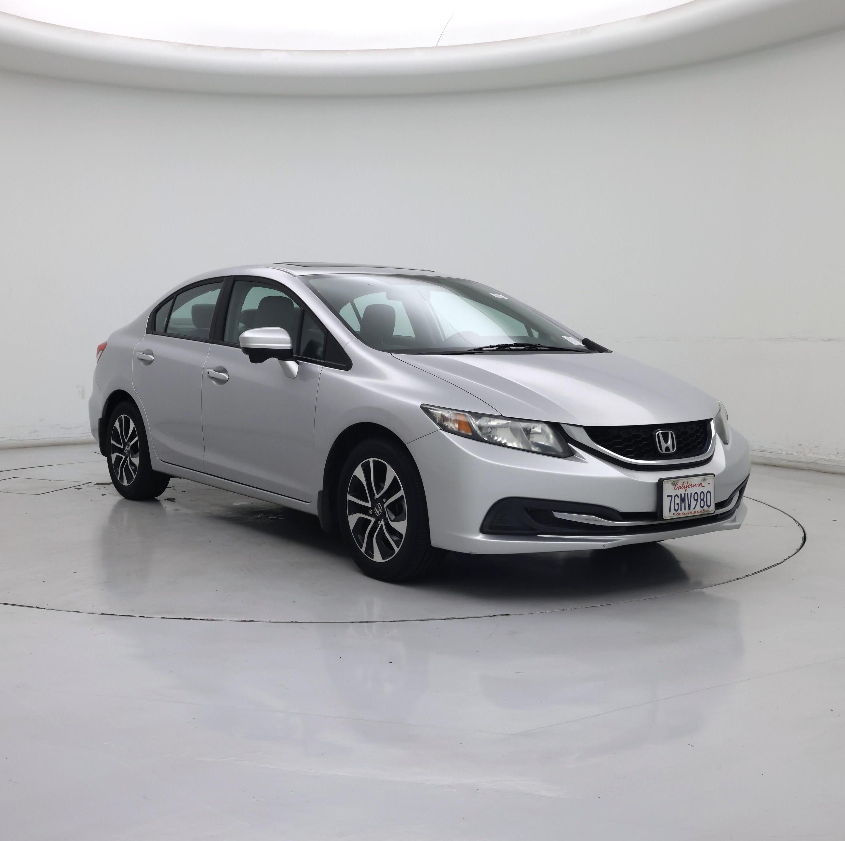 Silver 2014 Honda Civic Sedan Front-Wheel Drive Automatic