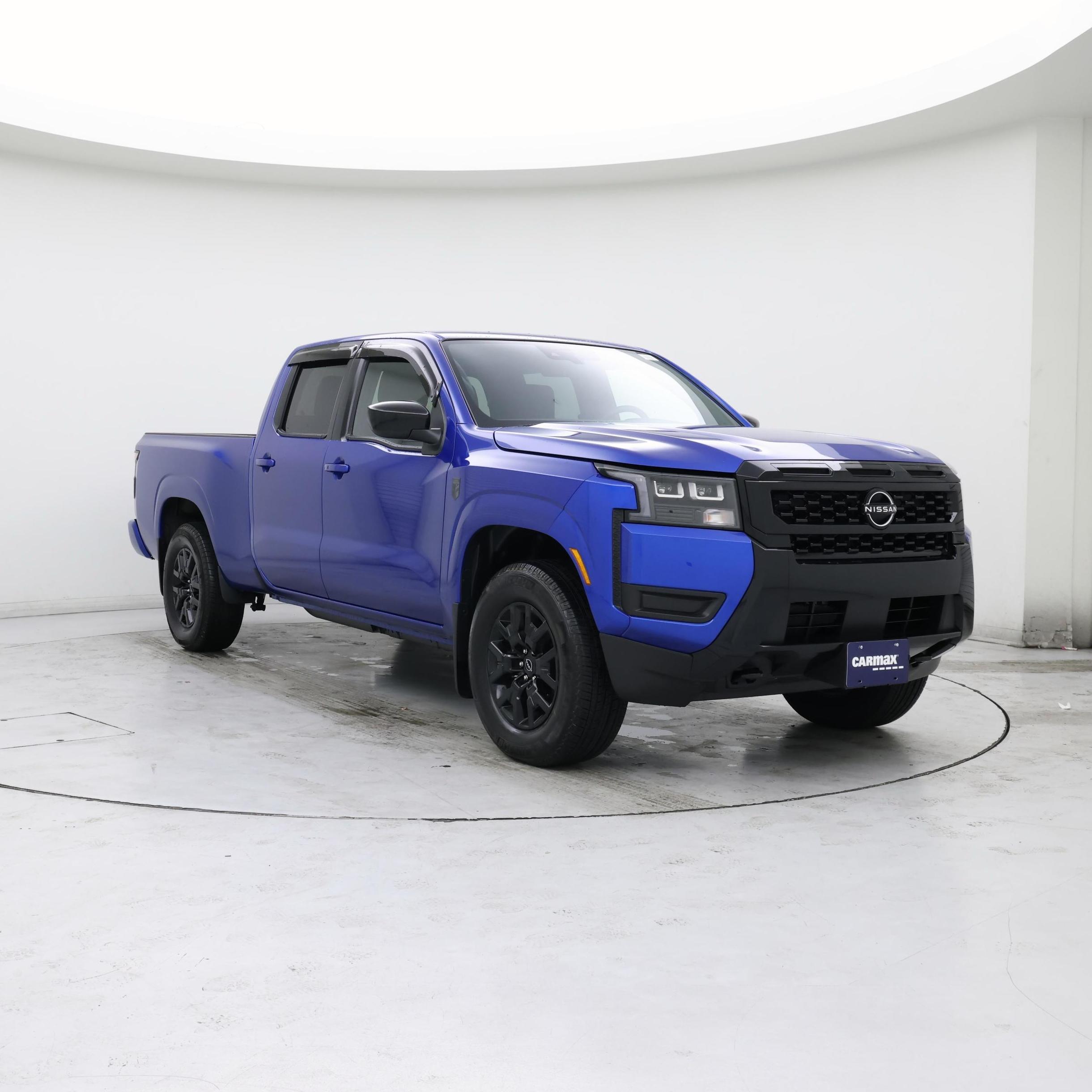 Blue 2026 Nissan Frontier Pickup Truck Four-Wheel Drive Automatic