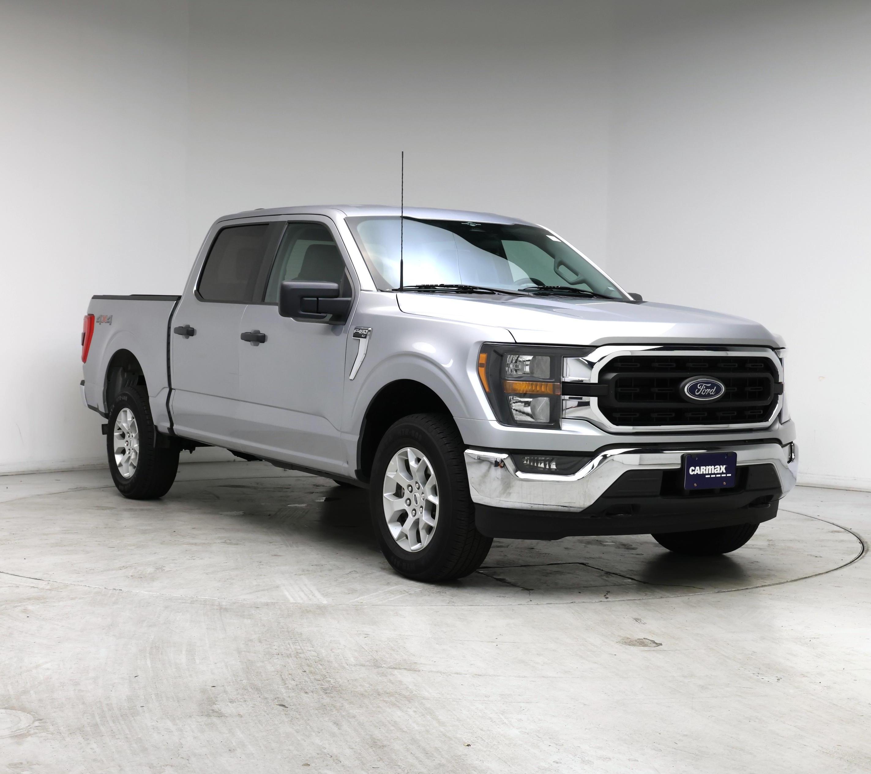 Silver 2023 Ford F-150 Pickup Truck Four-Wheel Drive Automatic