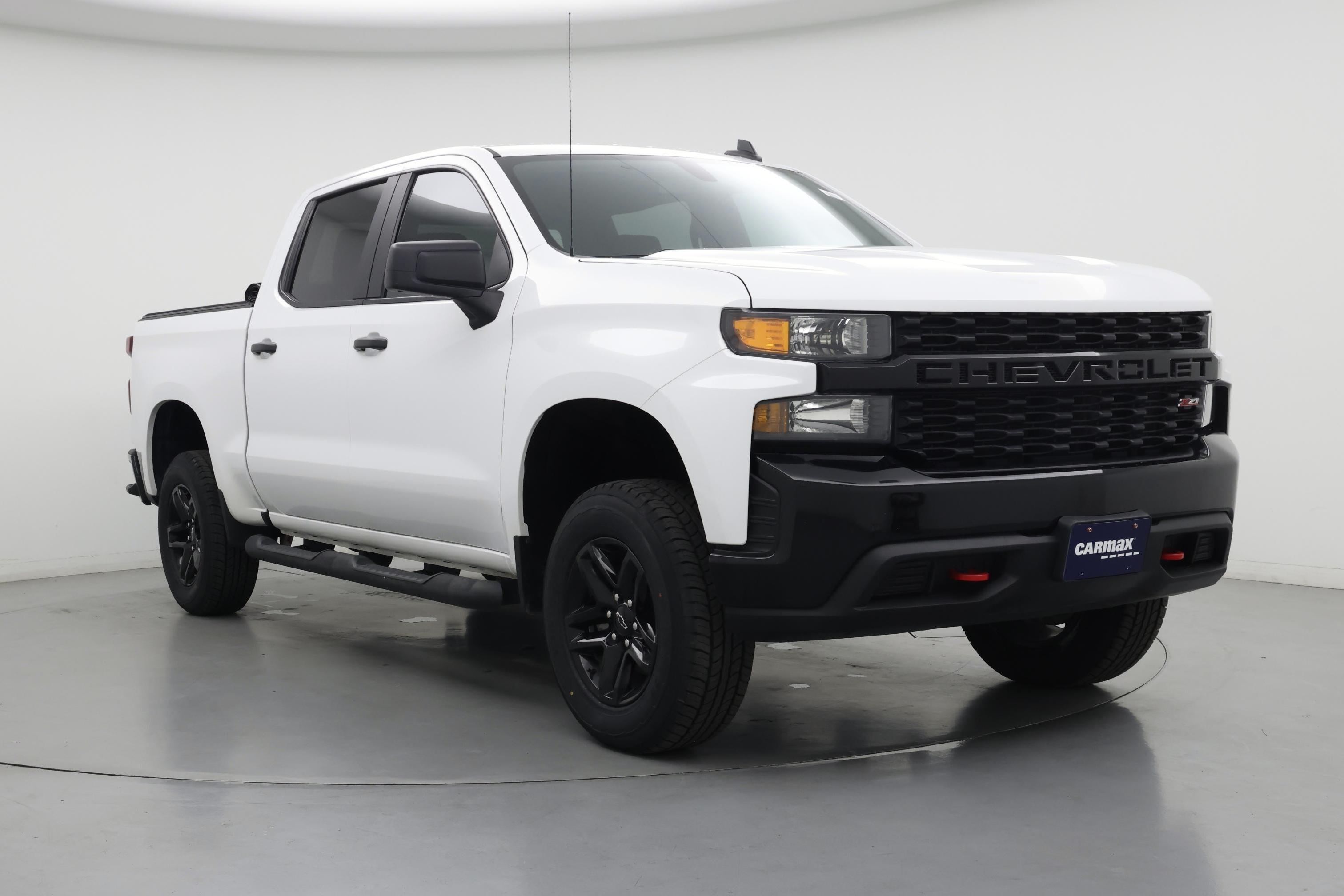 White 2021 Chevrolet Silverado 1500 Pickup Truck Four-Wheel Drive Automatic