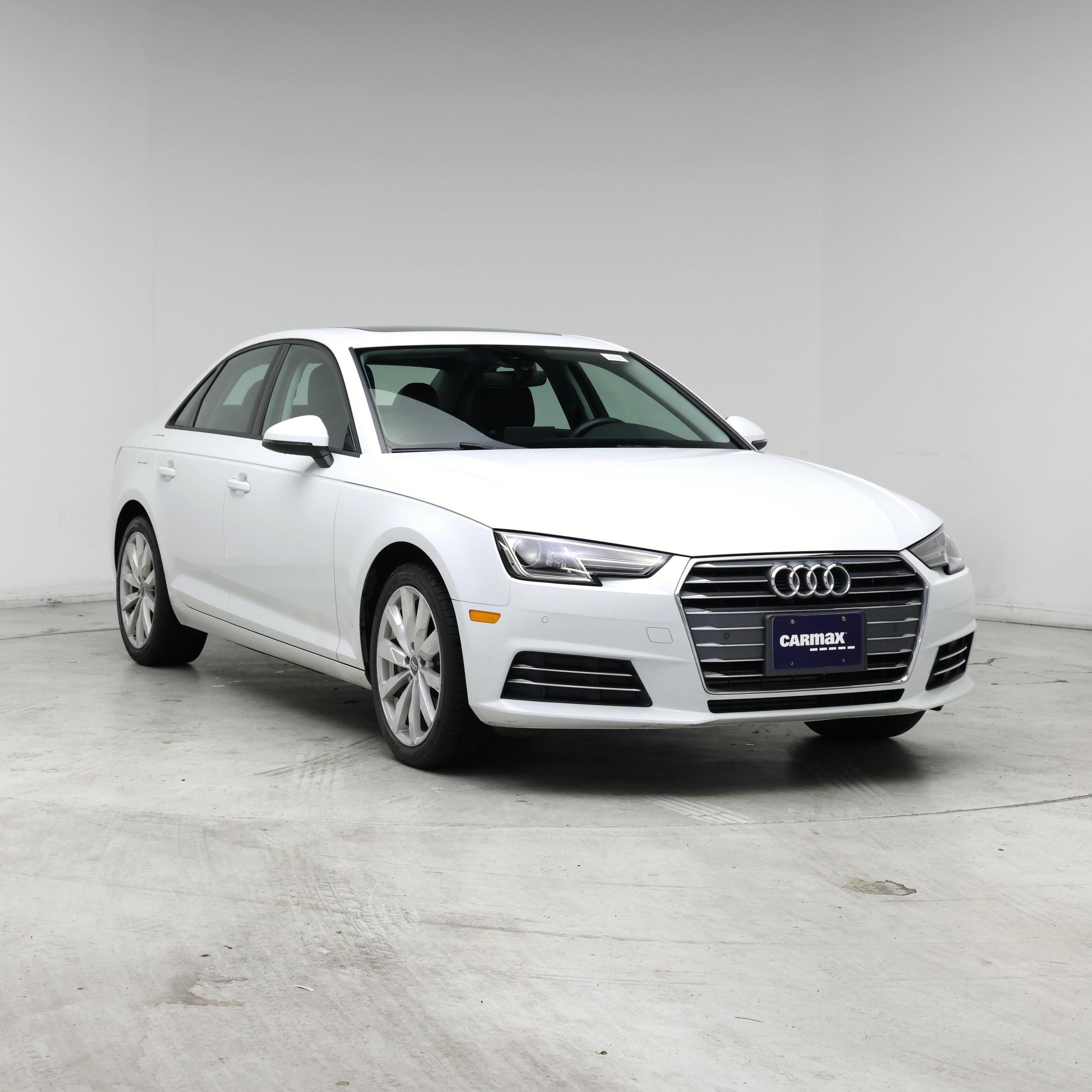 White 2017 Audi A4 Sedan Front-Wheel Drive Automatic
