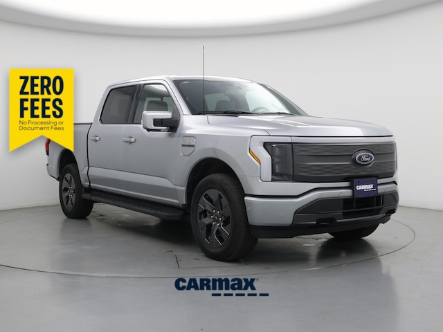 Silver 2023 Ford F-150 Lightning Pickup Truck All-Wheel Drive Automatic