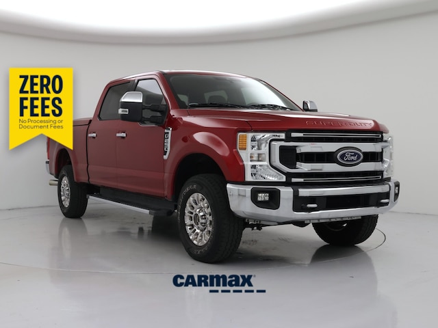 Red 2020 Ford F-250 Super Duty Pickup Truck Four-Wheel Drive Automatic