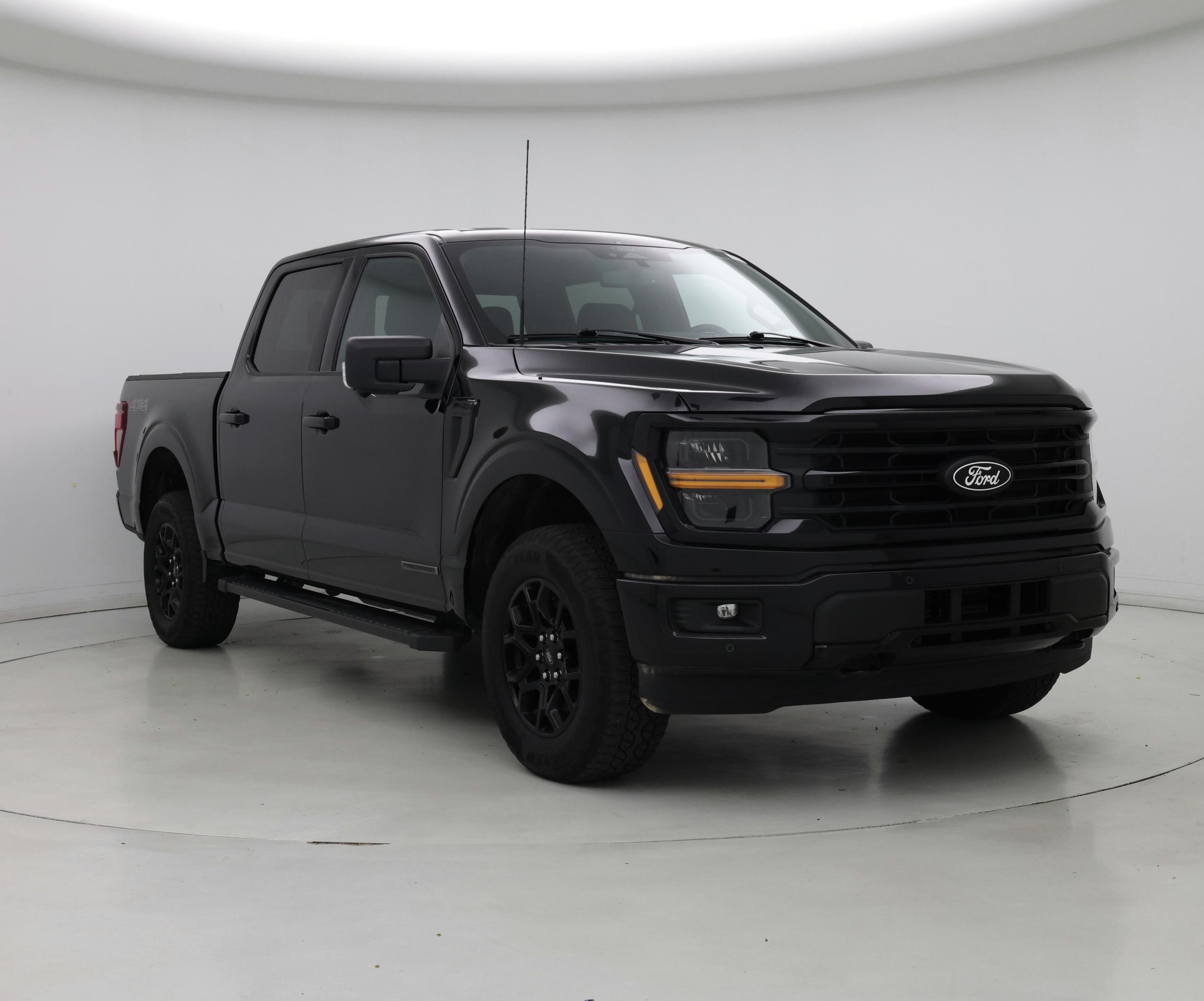 Black 2024 Ford F-150 Pickup Truck Four-Wheel Drive Automatic