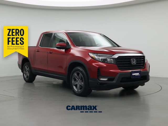 Red 2023 Honda Ridgeline Pickup Truck All-Wheel Drive Automatic