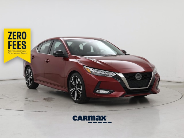 Red 2021 Nissan Sentra Sedan Front-Wheel Drive Automatic
