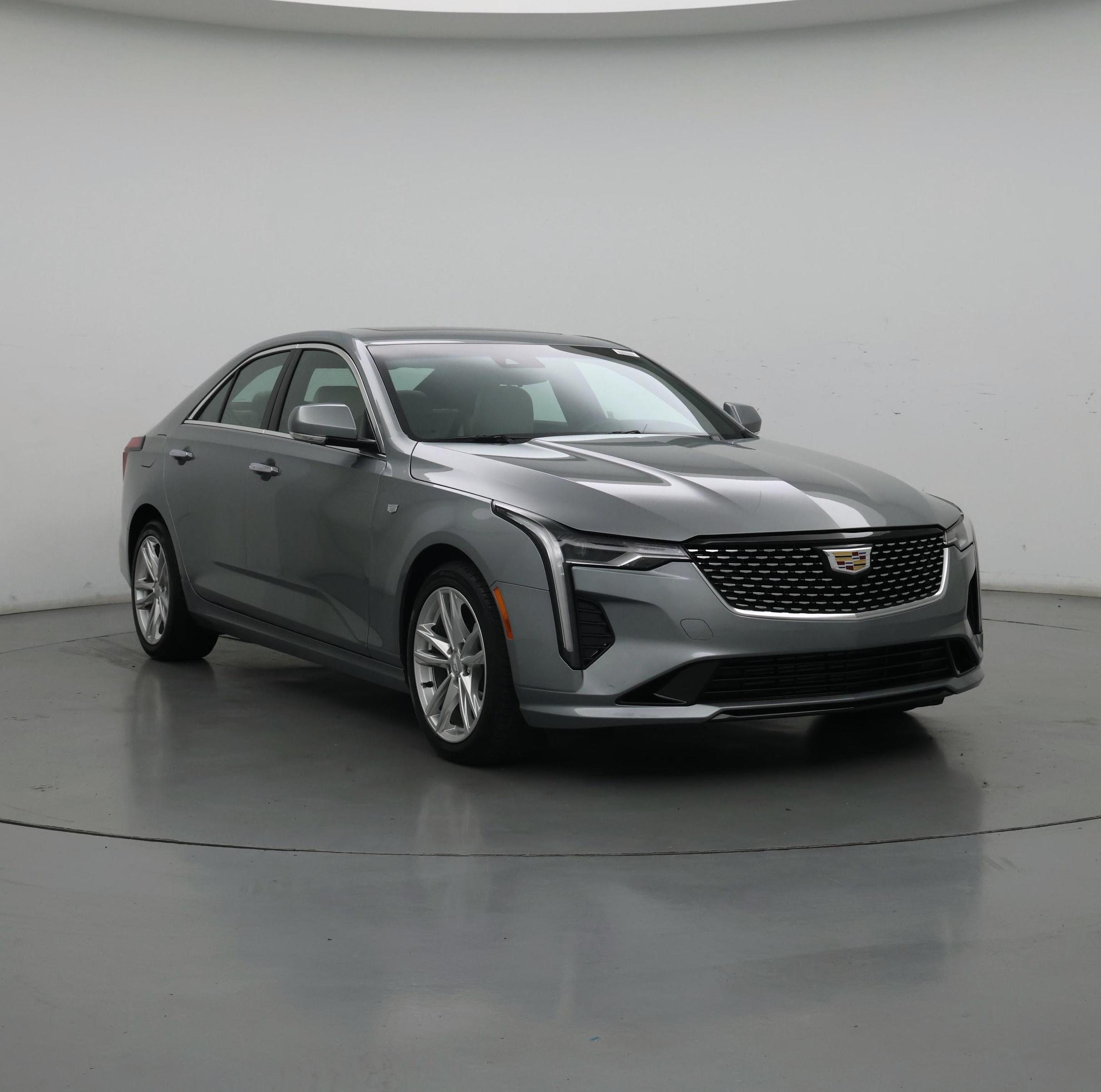 Silver 2024 Cadillac CT4 Sedan Rear-Wheel Drive Automatic