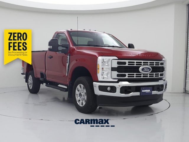 Red 2024 Ford F-250 Super Duty Pickup Truck Four-Wheel Drive Automatic
