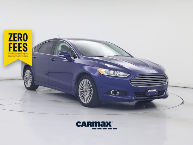 Blue 2016 Ford Fusion Sedan Front-Wheel Drive Automatic