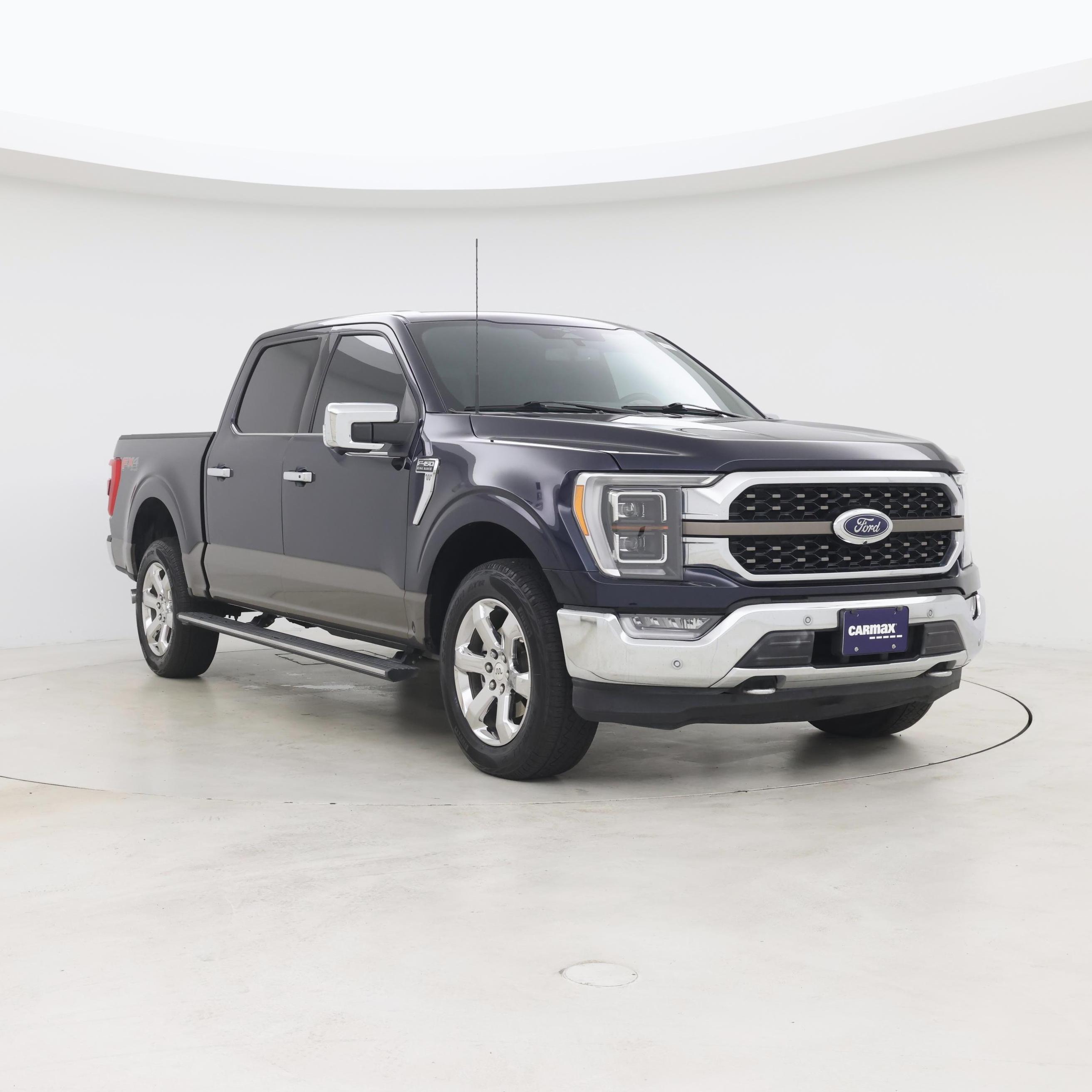 Blue 2023 Ford F-150 Pickup Truck Four-Wheel Drive Automatic