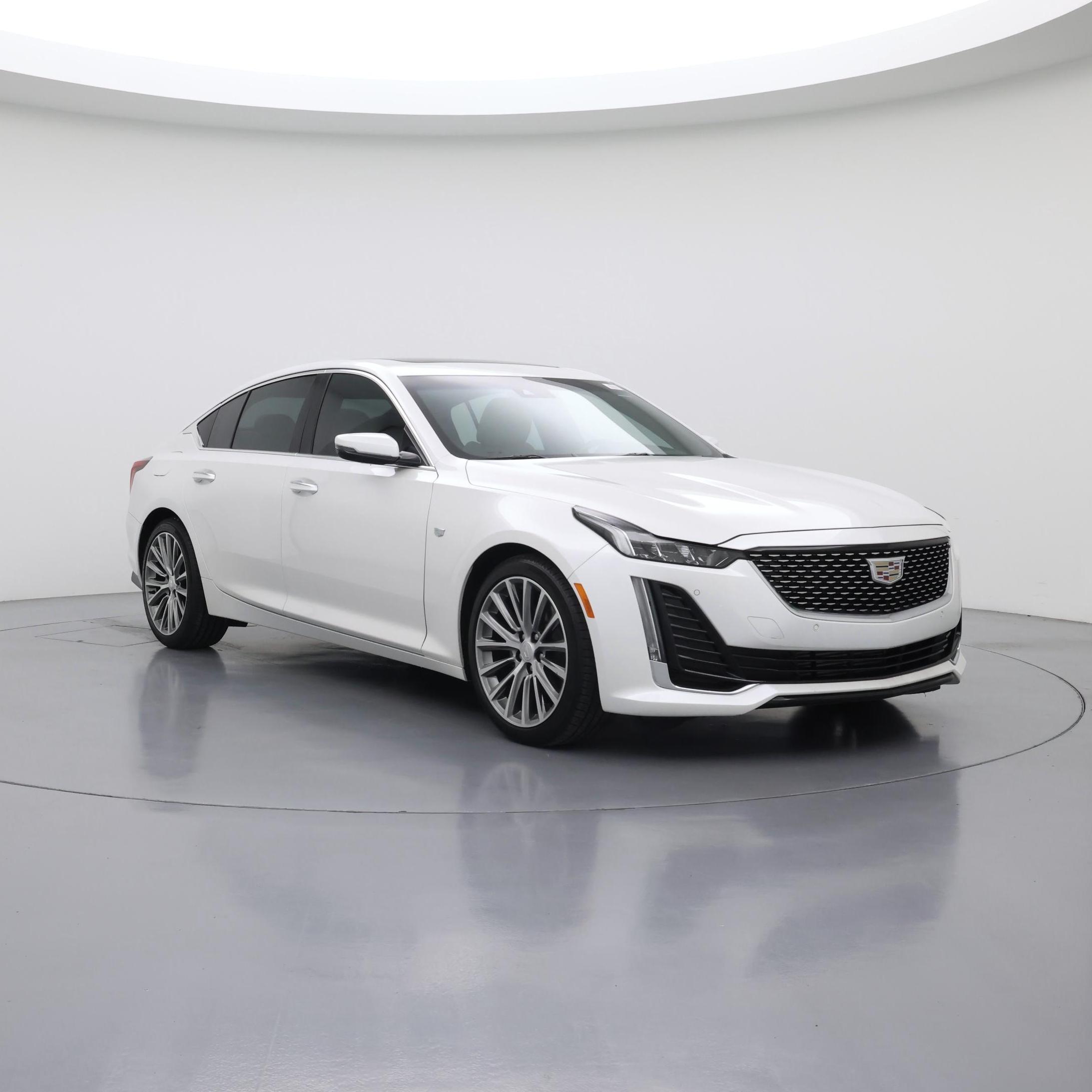 White 2023 Cadillac CT5 Sedan Rear-Wheel Drive Automatic