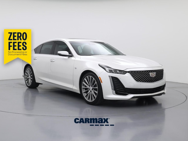 White 2023 Cadillac CT5 Sedan Rear-Wheel Drive Automatic