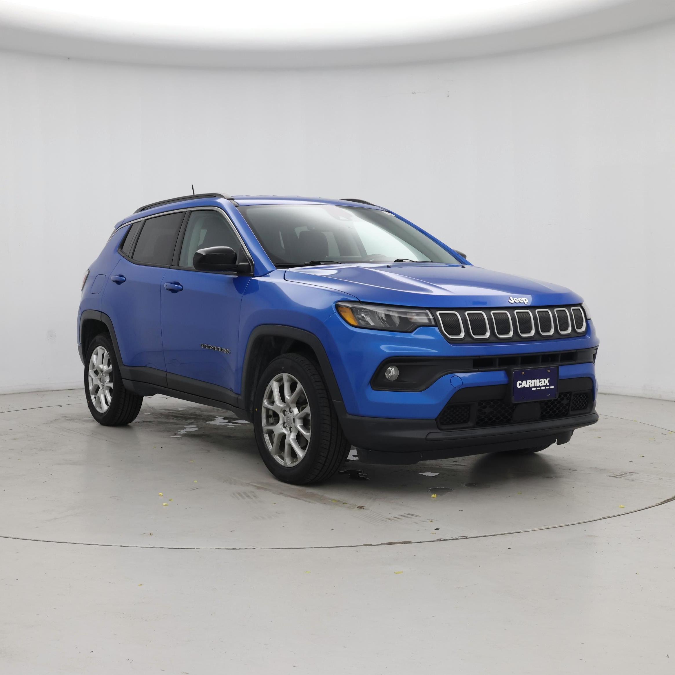 Blue 2022 Jeep Compass SUV / Crossover Four-Wheel Drive Automatic