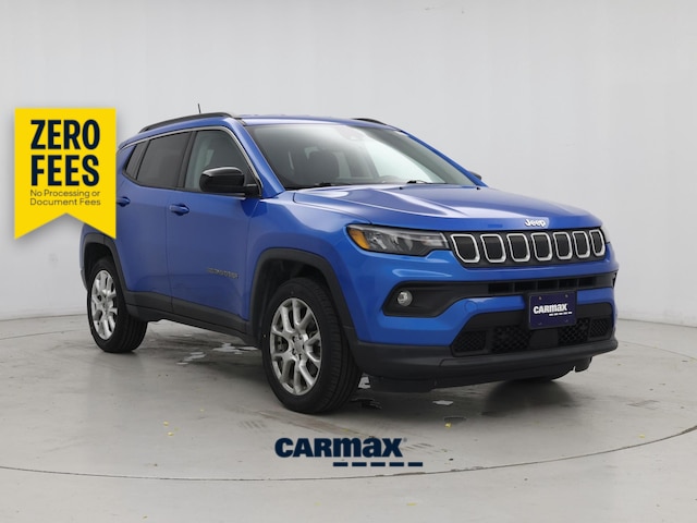 Blue 2022 Jeep Compass SUV / Crossover Four-Wheel Drive Automatic