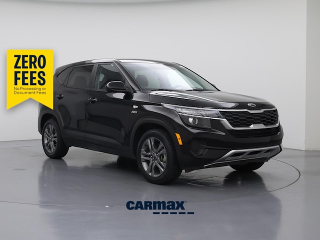 Black 2021 Kia Seltos SUV / Crossover All-Wheel Drive Automatic