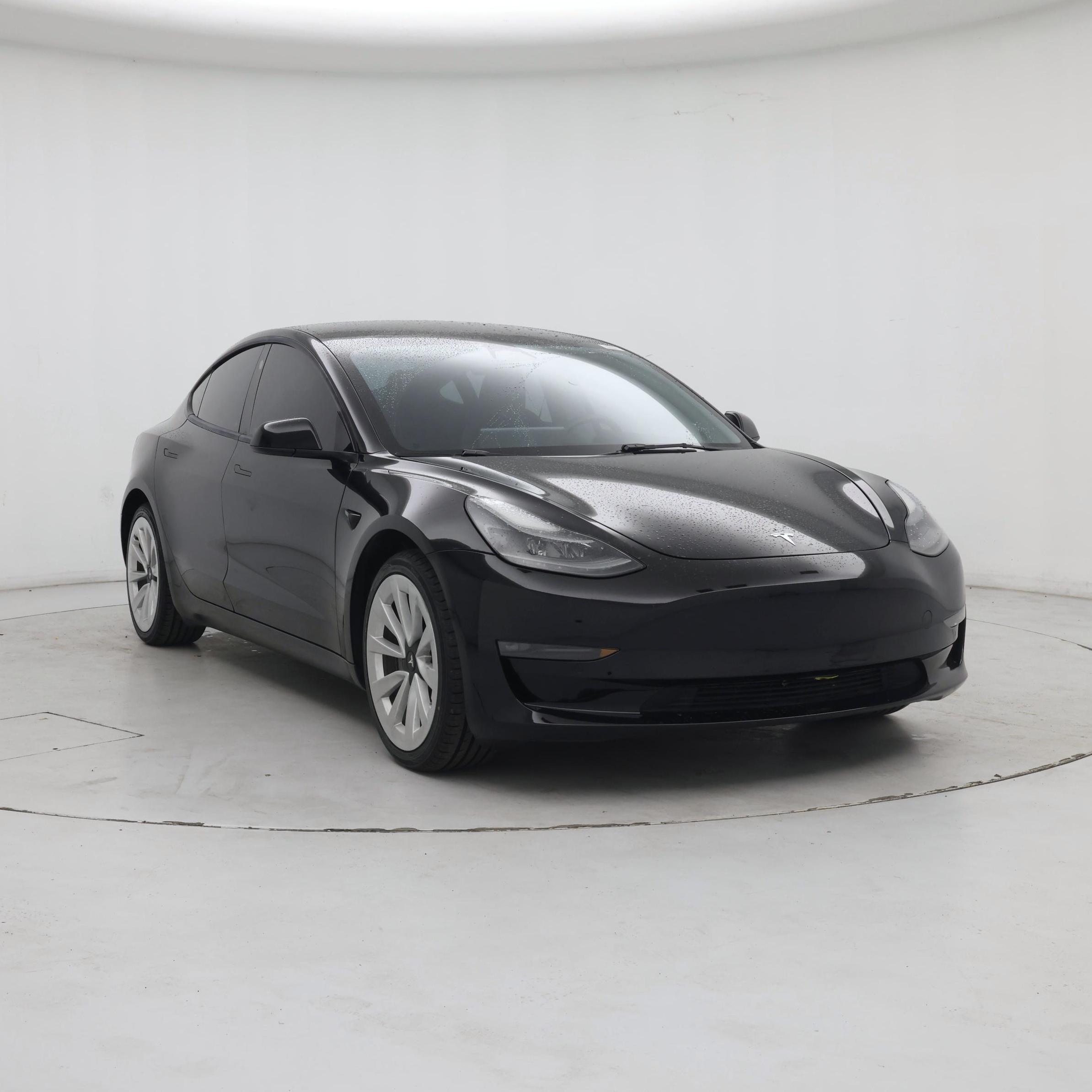 Black 2022 Tesla Model 3 Sedan All-Wheel Drive Automatic