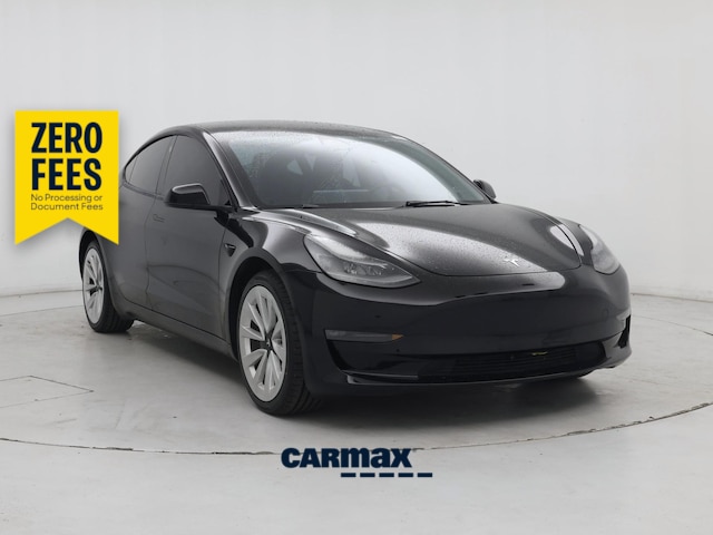 Black 2022 Tesla Model 3 Sedan All-Wheel Drive Automatic