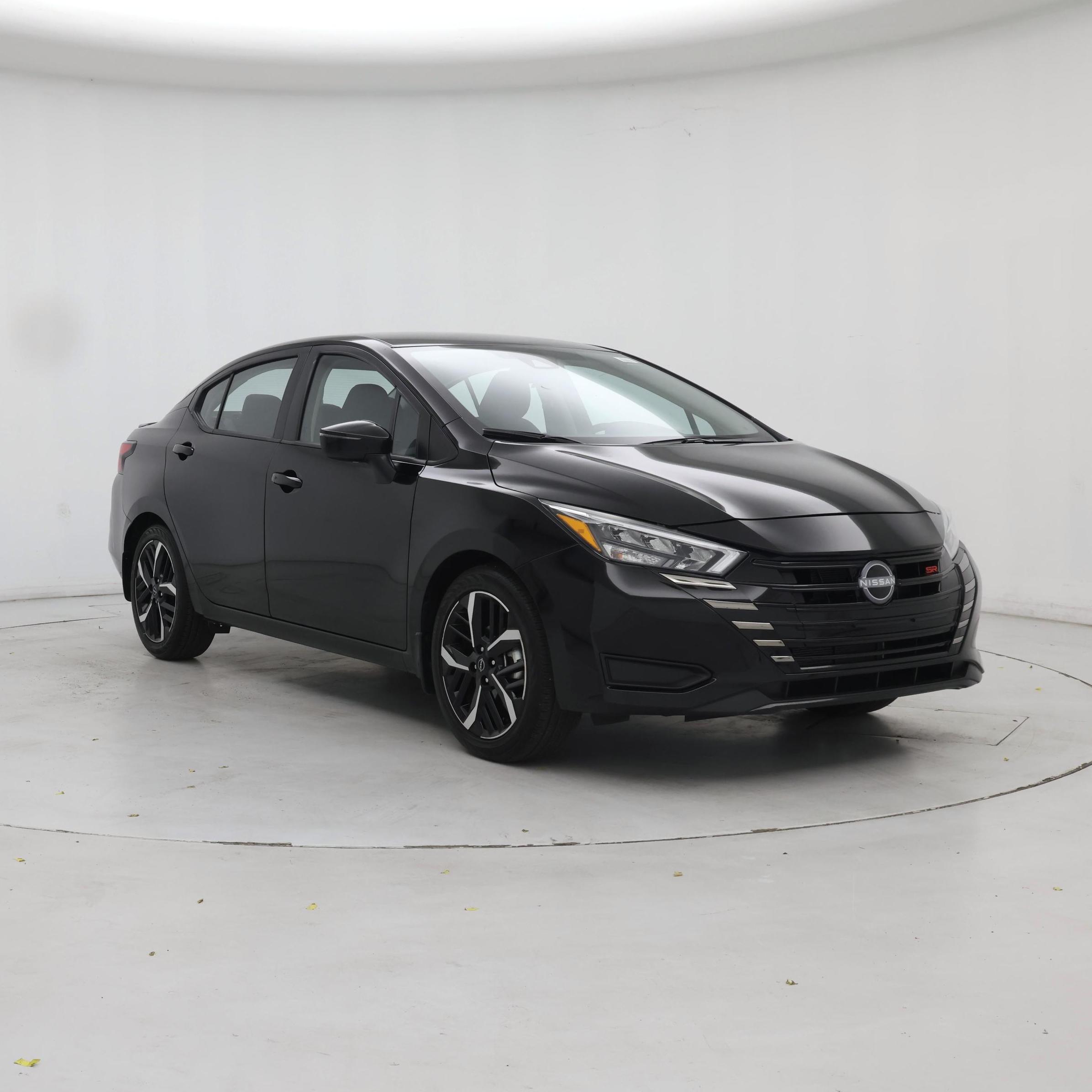 Black 2025 Nissan Versa Sedan Front-Wheel Drive Automatic