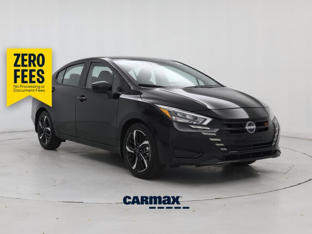 Black 2025 Nissan Versa Sedan Front-Wheel Drive Automatic