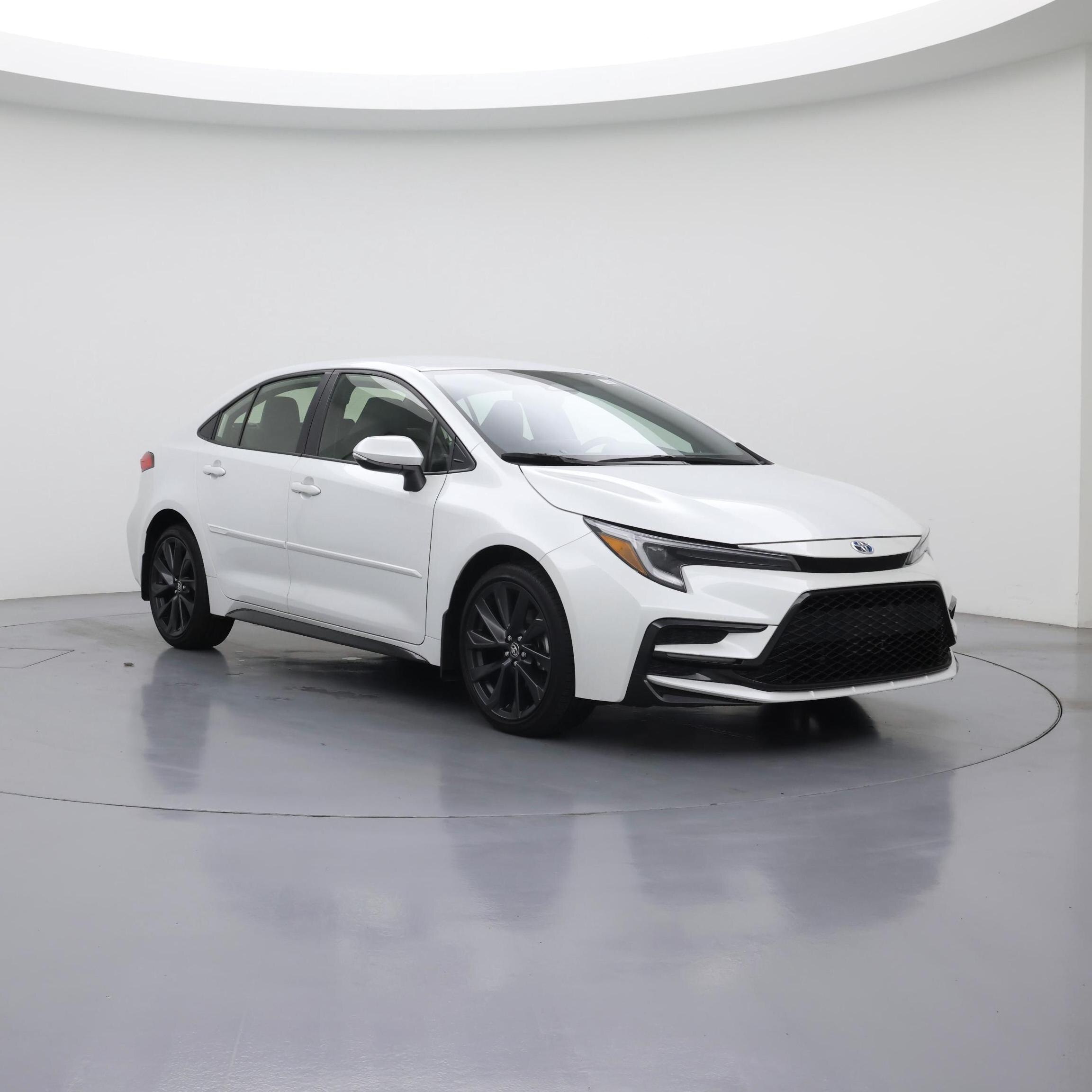 White 2025 Toyota Corolla Hybrid Sedan Front-Wheel Drive Automatic