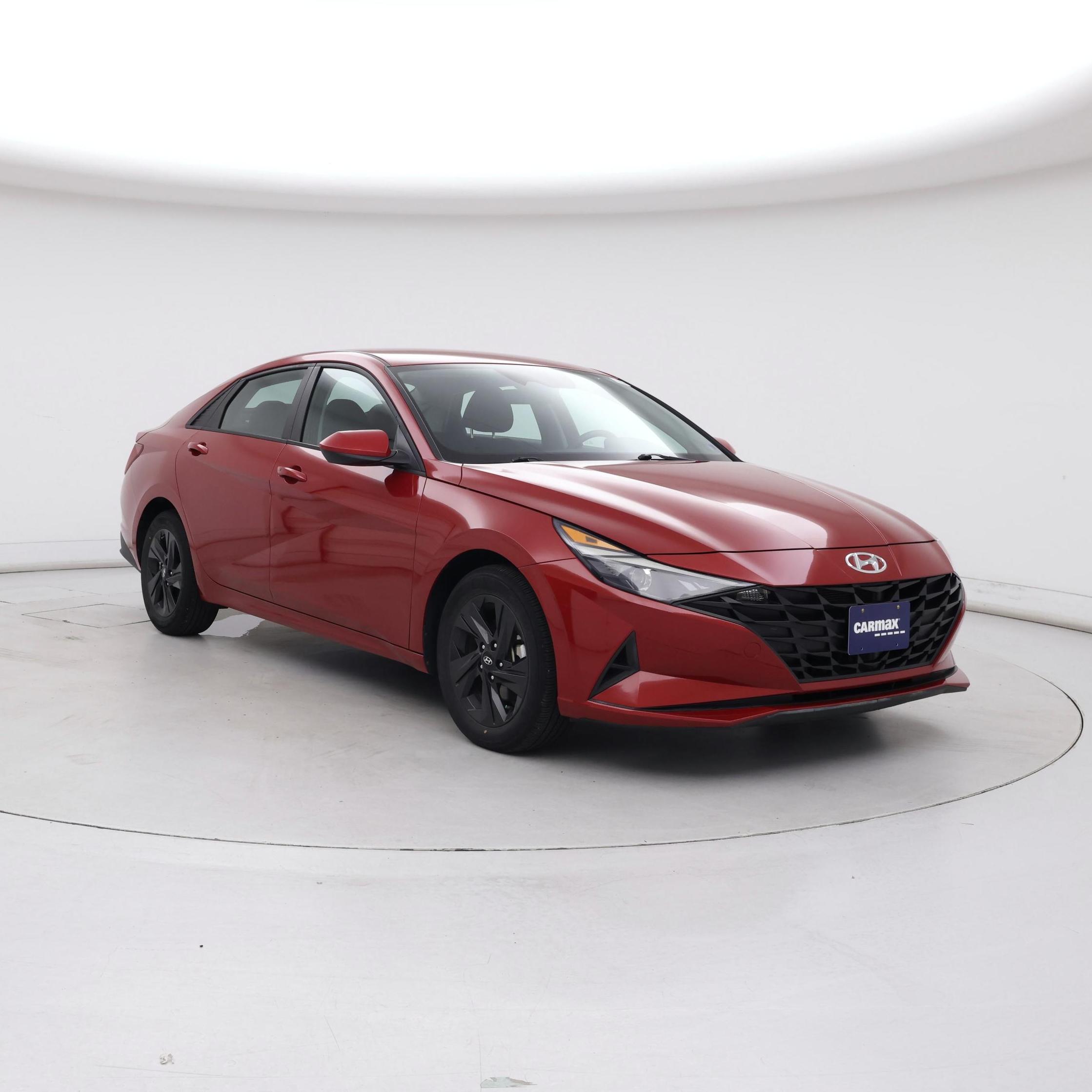 Red 2023 Hyundai Elantra Hybrid Sedan Front-Wheel Drive Automatic
