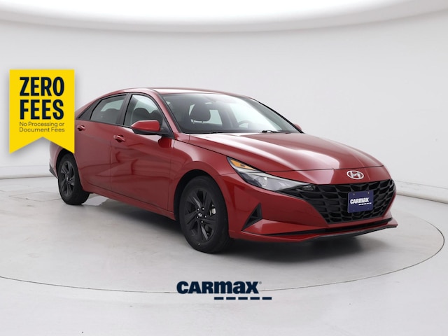 Red 2023 Hyundai Elantra Hybrid Sedan Front-Wheel Drive Automatic