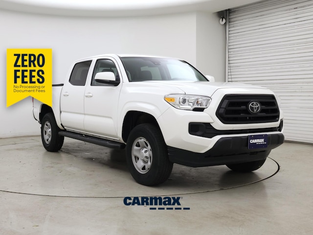 White 2023 Toyota Tacoma Pickup Truck Four-Wheel Drive Manual