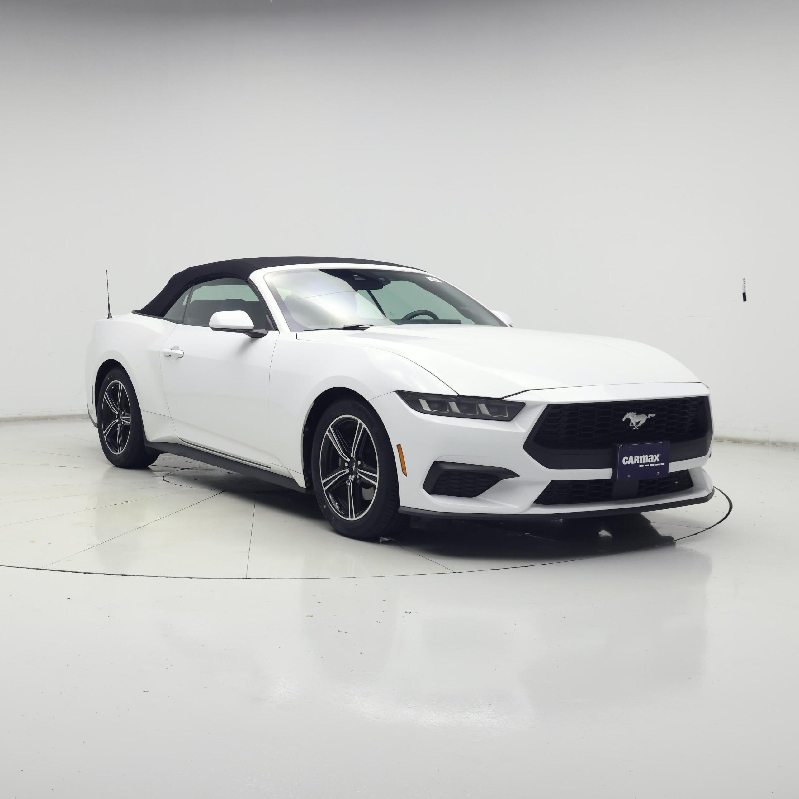 White 2025 Ford Mustang Convertible Rear-Wheel Drive Automatic
