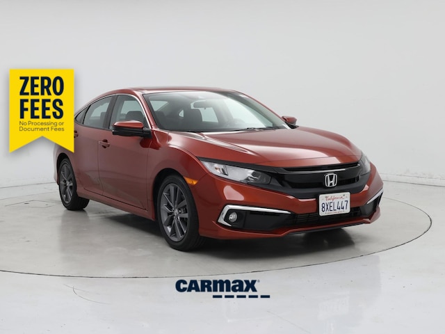 Red 2021 Honda Civic Sedan Front-Wheel Drive Automatic