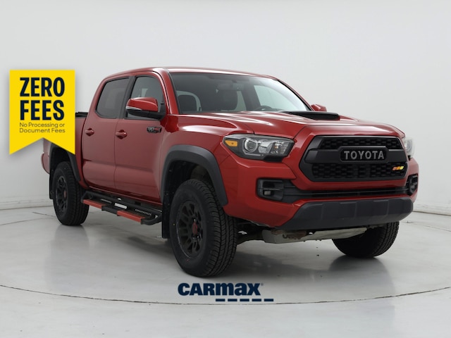 Red 2017 Toyota Tacoma Pickup Truck Four-Wheel Drive Automatic