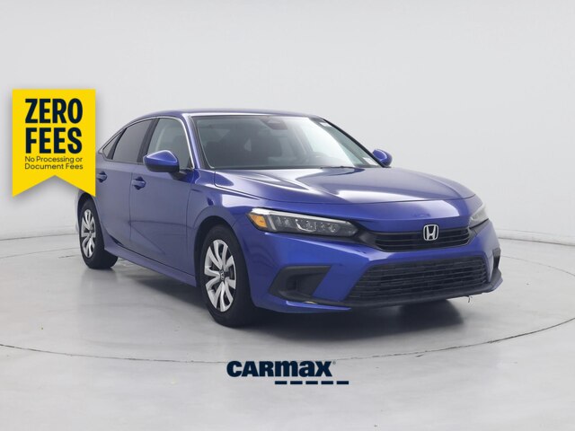 Blue 2022 Honda Civic Sedan Front-Wheel Drive Automatic