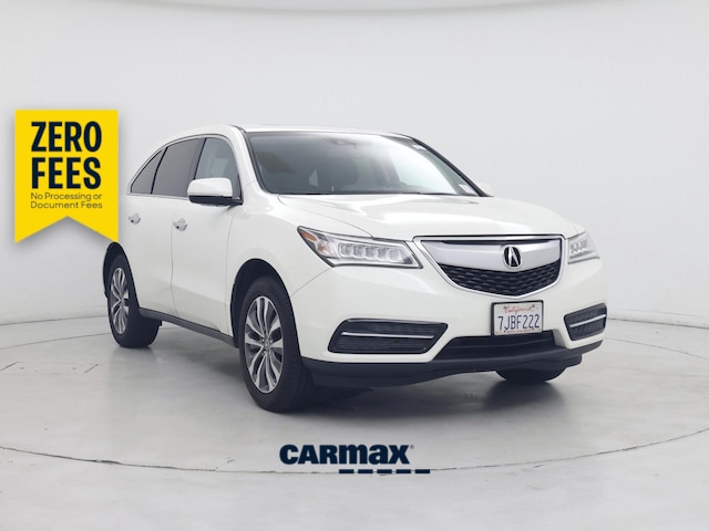 White 2015 Acura MDX SUV / Crossover Front-Wheel Drive Automatic