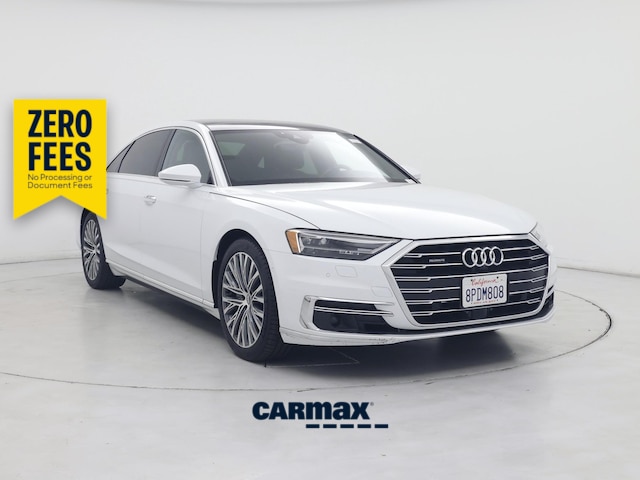 White 2019 Audi A8 Sedan All-Wheel Drive Automatic
