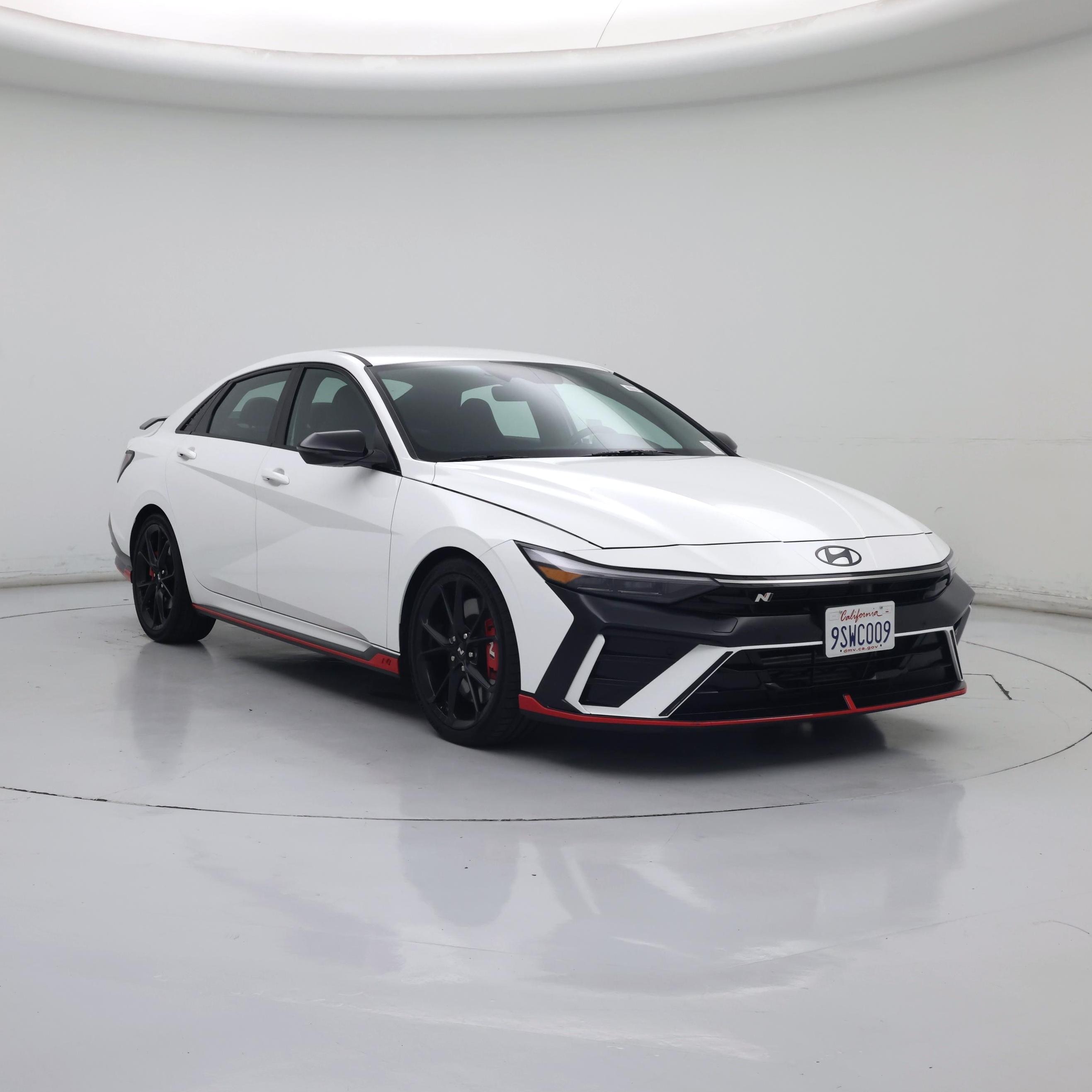 White 2025 Hyundai Elantra N Sedan Front-Wheel Drive Manual