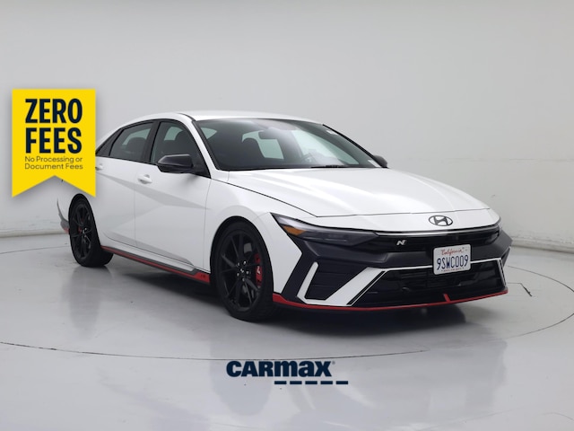White 2025 Hyundai Elantra N Sedan Front-Wheel Drive Manual