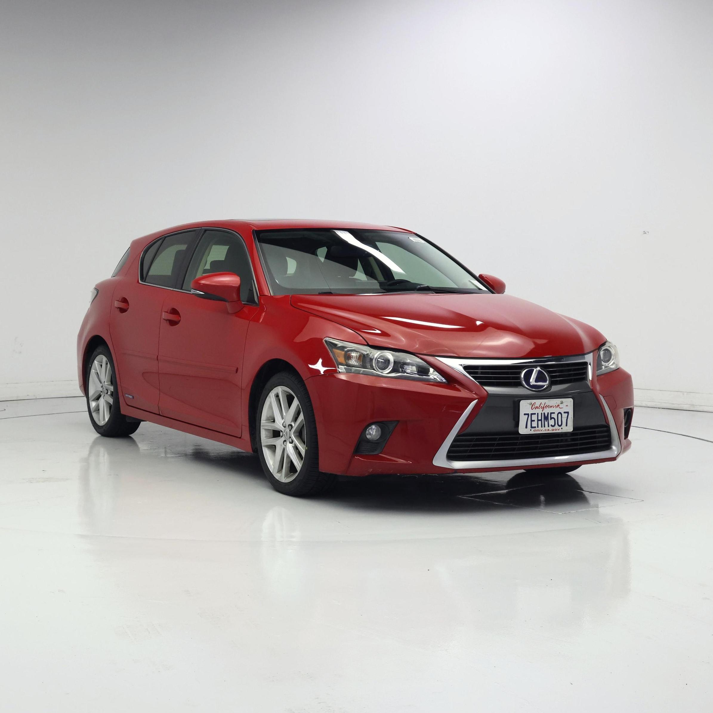 Red 2014 Lexus CT Hybrid Wagon Front-Wheel Drive Automatic