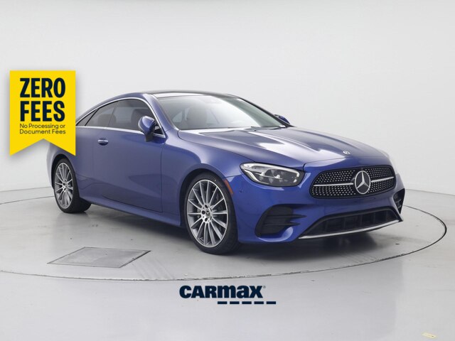 Blue 2022 Mercedes-Benz E-Class Coupe Rear-Wheel Drive Automatic
