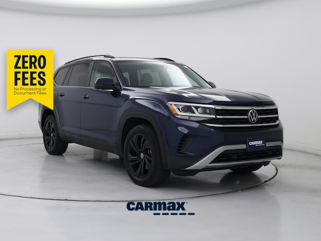 Blue 2022 Volkswagen Atlas SUV / Crossover Front-Wheel Drive Automatic