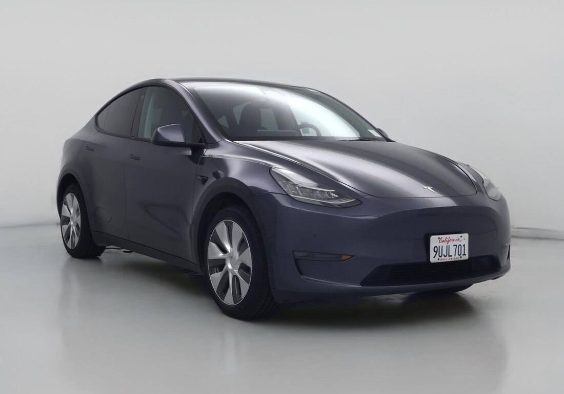 2023 Tesla Model Y Long Range All-Wheel Drive in Gray — CarMax photo