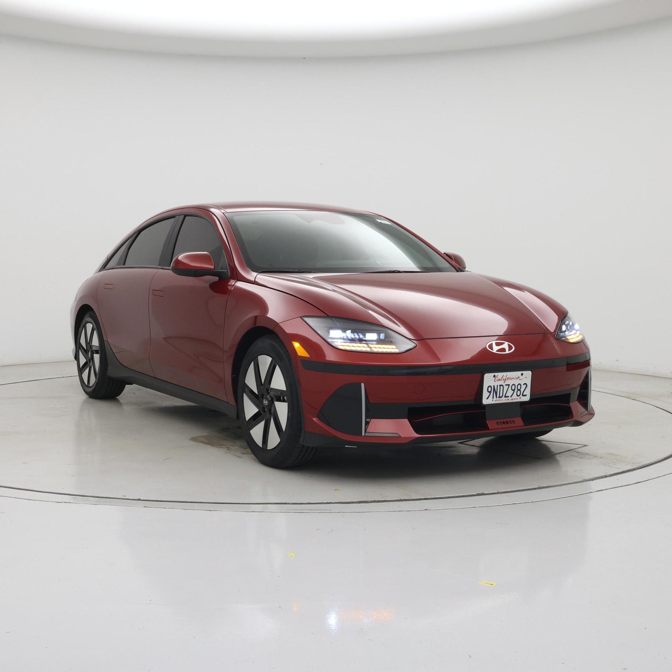 Red 2024 Hyundai Ioniq 6 Sedan Rear-Wheel Drive Automatic