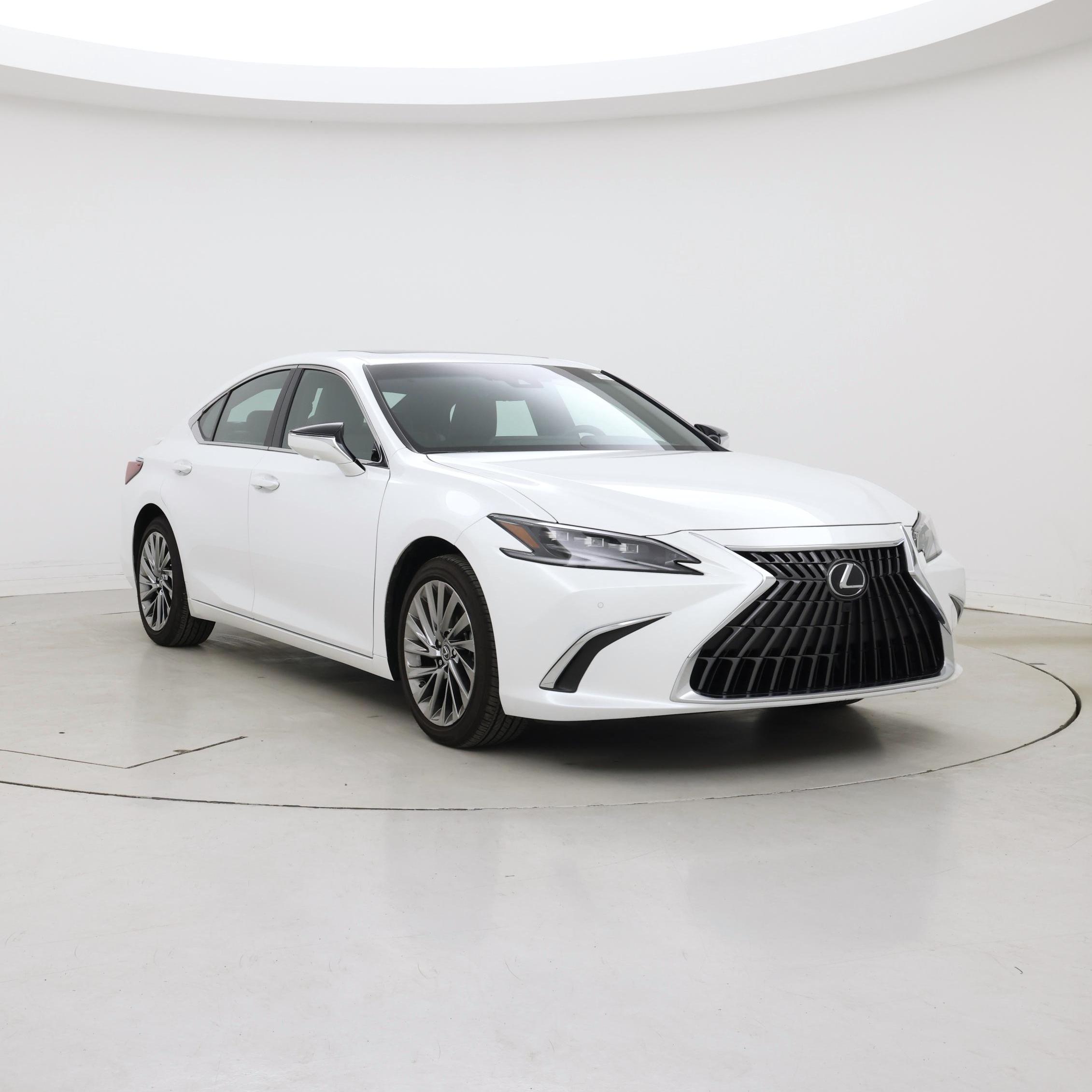 White 2025 Lexus ES Hybrid Sedan Front-Wheel Drive Automatic