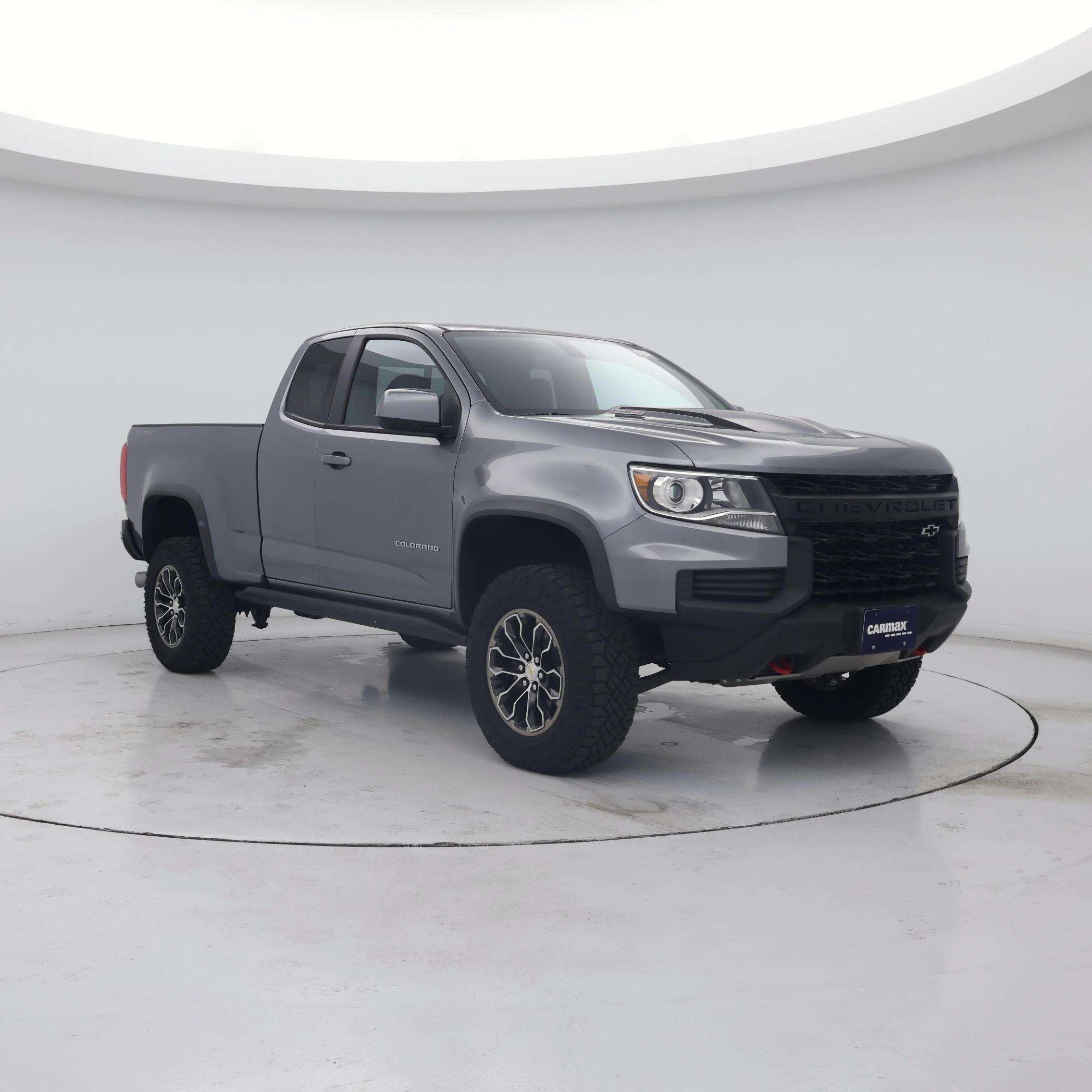 Gray 2021 Chevrolet Colorado Pickup Truck Four-Wheel Drive Automatic