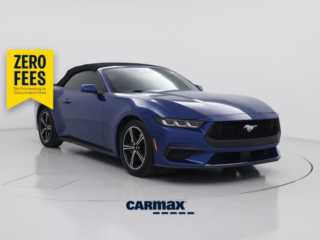 Blue 2024 Ford Mustang Convertible Rear-Wheel Drive Automatic