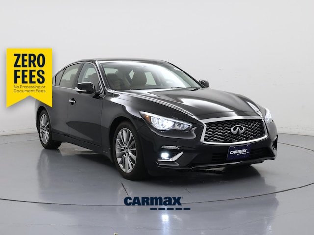Black 2023 INFINITI Q50 Sedan All-Wheel Drive Automatic