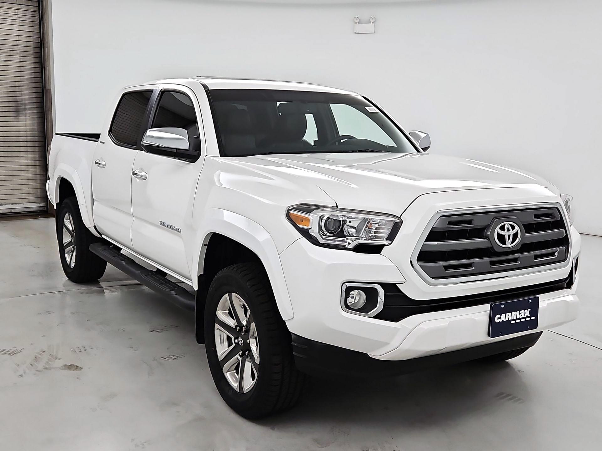 White 2017 Toyota Tacoma Pickup Truck Four-Wheel Drive Automatic