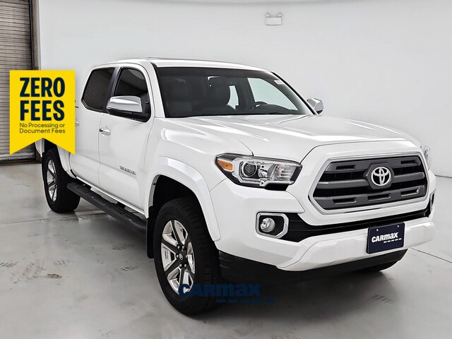 White 2017 Toyota Tacoma Pickup Truck Four-Wheel Drive Automatic