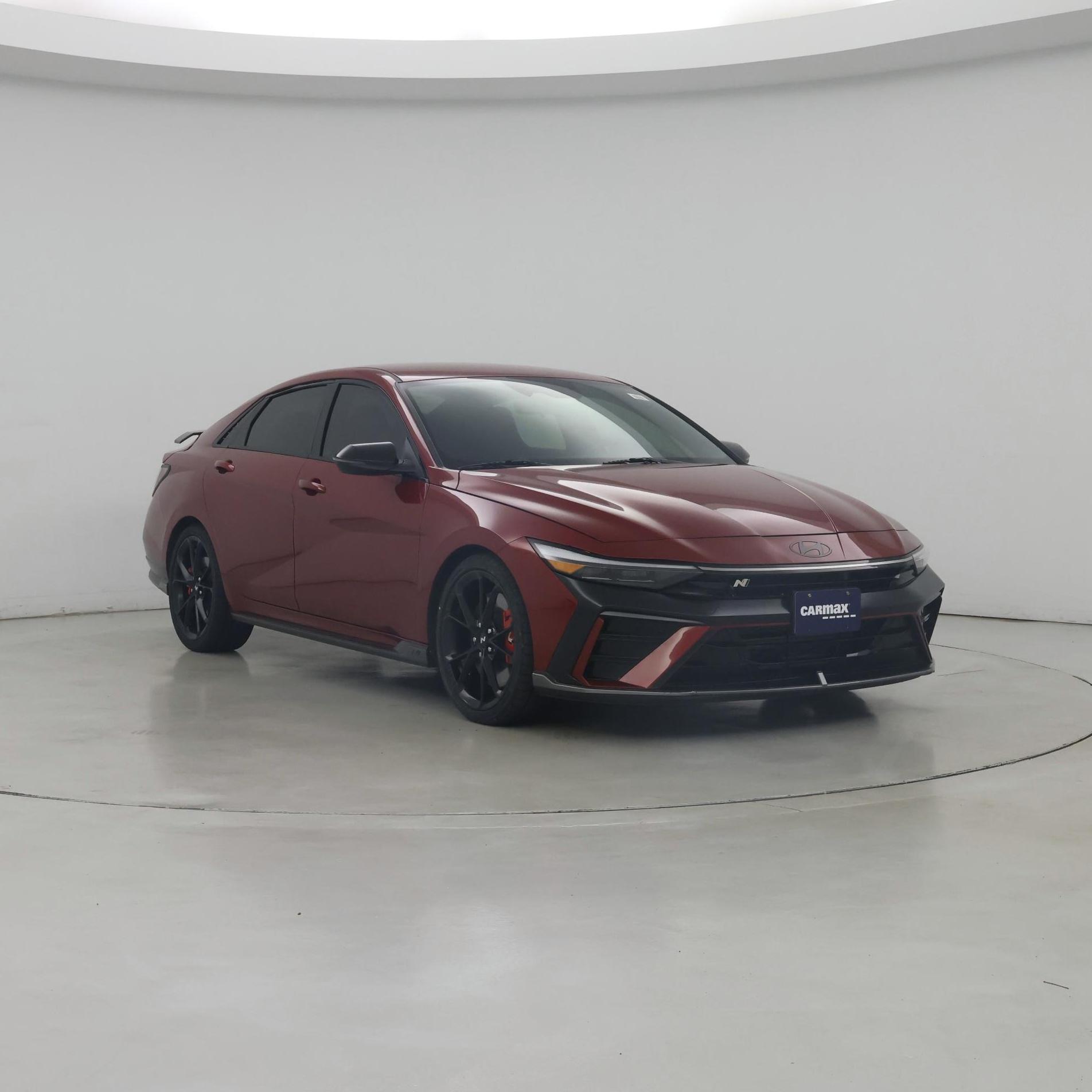 Red (Burgundy) 2025 Hyundai Elantra N Sedan Front-Wheel Drive Manual