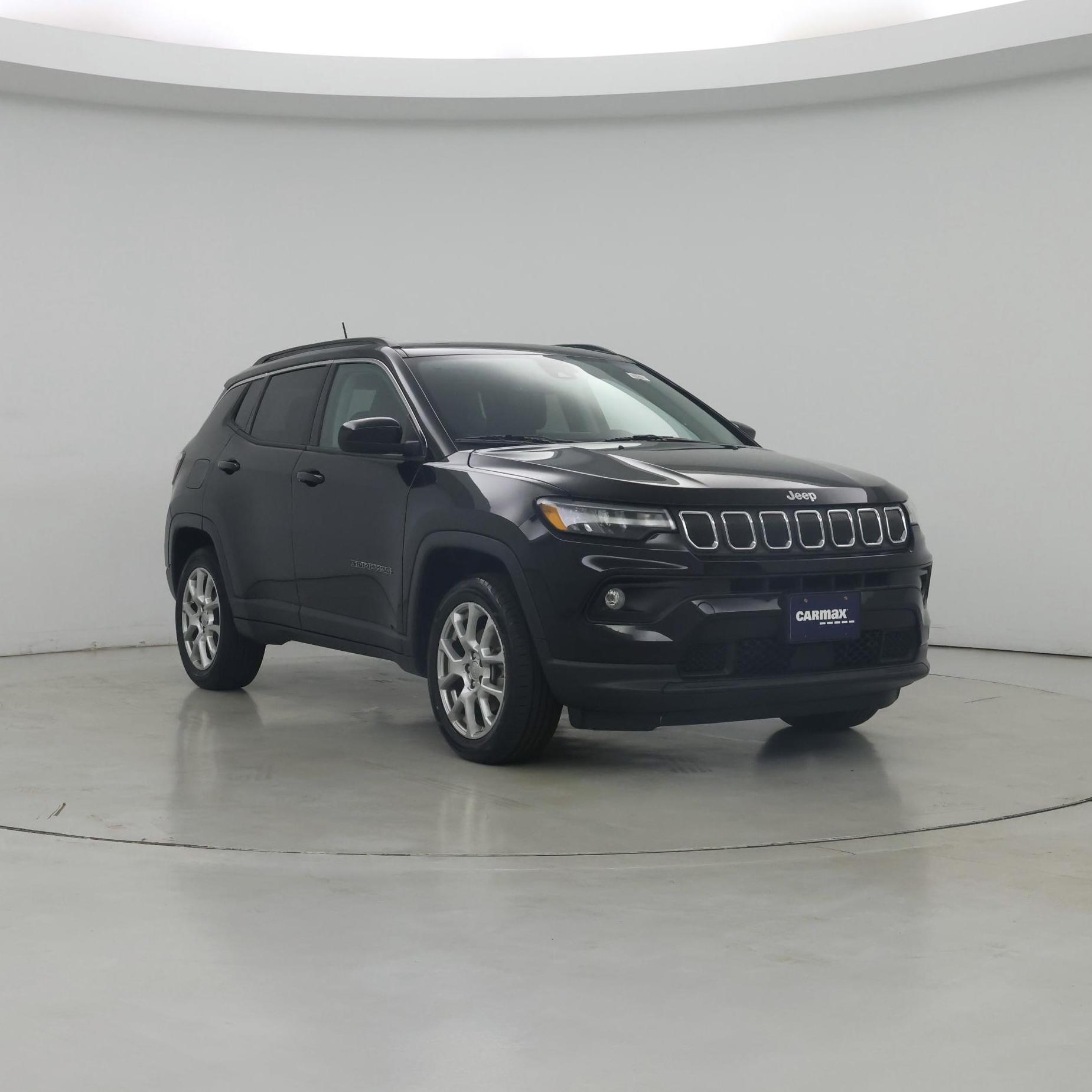 Black 2022 Jeep Compass SUV / Crossover Four-Wheel Drive Automatic