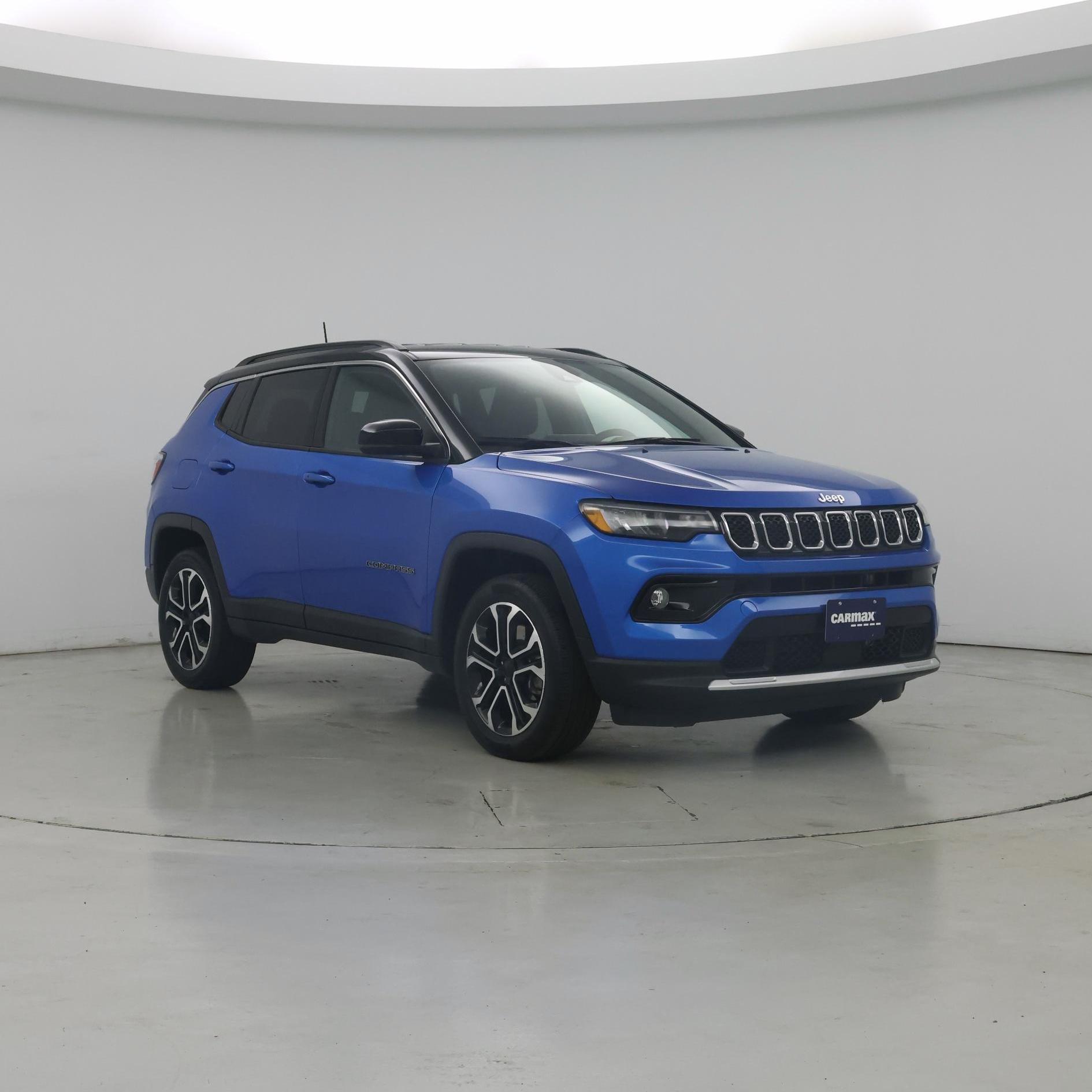 Blue 2023 Jeep Compass SUV / Crossover Four-Wheel Drive Automatic